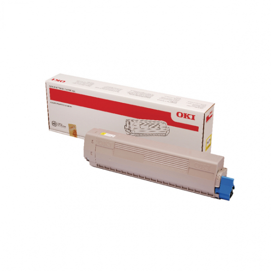 Oki MC873 Yellow Original Toner Cartridge (45862814) 